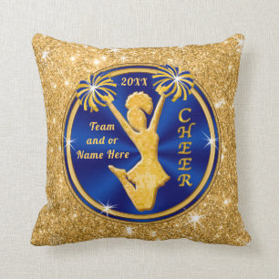 Personalised Senior Cheerleader Gifts, Your COLORS Cushion