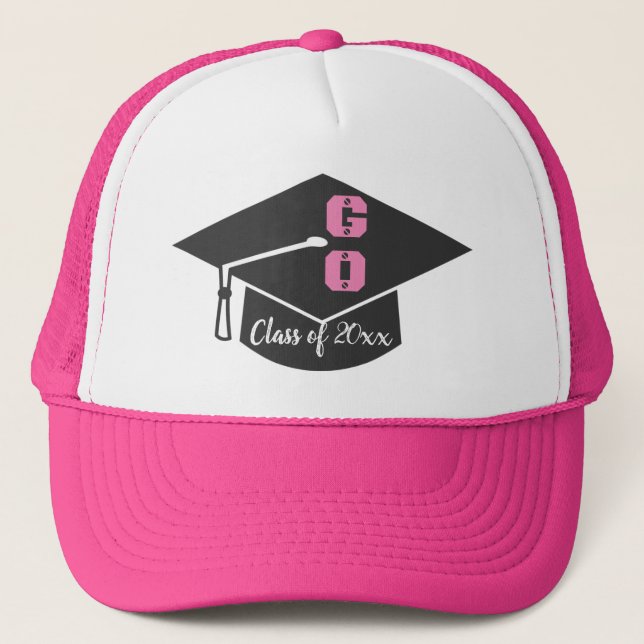 Personalised Senior Class Ladies Graduation Hat3 Trucker Hat (Front)