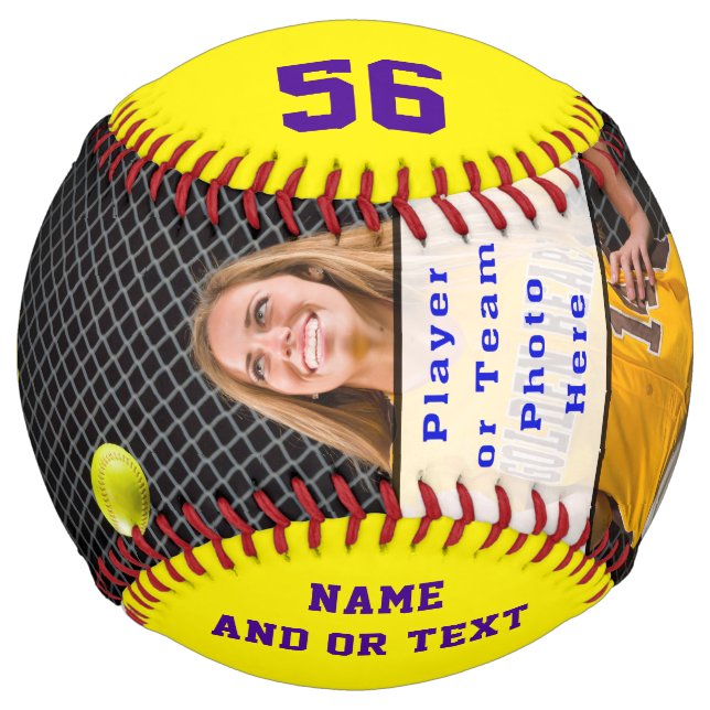 Personalised Senior Gifts for Softball Players (Front)
