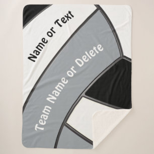 Personalised Senior Gifts for Volleyball Players Sherpa Blanket