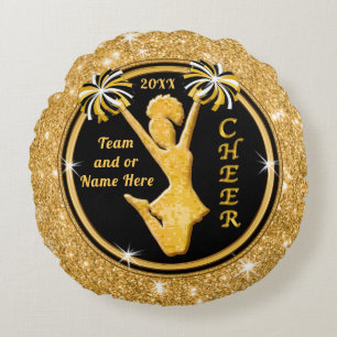 Personalised Senior Night Ideas for Cheerleaders Round Cushion