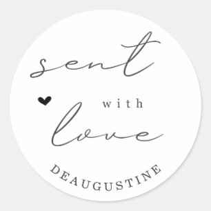 Personalised Sent with Love Envelope Seal