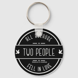 Personalised Sentimental Wedding Couple Keychain