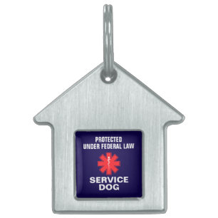 Personalised Service Dog Pet ID Tag