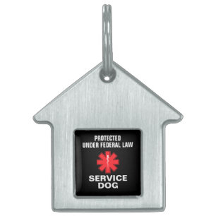 Personalised Service Dog Pet ID Tag