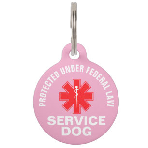 Personalised Service Dog Pet Tag