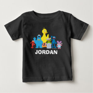 Personalised Sesame Street Characters Baby T-Shirt