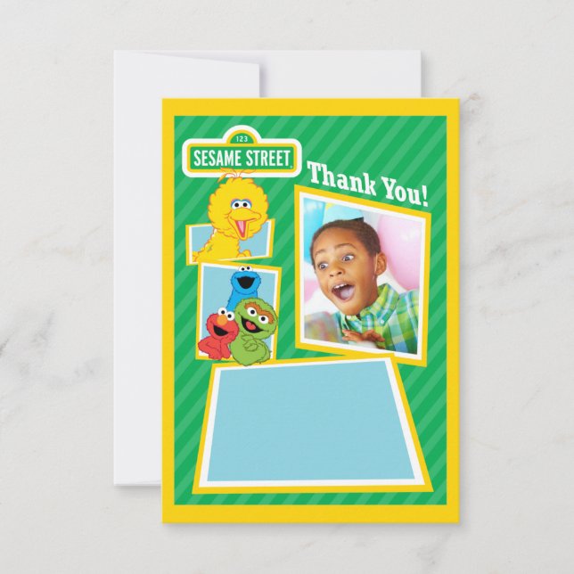 Personalised Sesame Street Pals Birthday Card (Front)