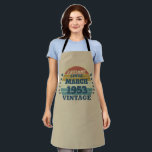Personalised seventy vintage 70th birthday apron<br><div class="desc">This vintage classic graphic design with awesome typography font lettering can add originality to your wardrobe collection. It is a great gift idea for men, women, husbands, wives, girlfriends, and boyfriends who will love this one-of-a-kind artwork. It is the best and most funny holiday present for your happy birthday party....</div>