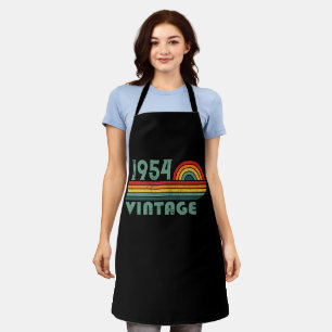 Personalised seventy vintage 70th birthday apron