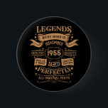 Personalised seventy vintage 70th birthday party 6 cm round badge<br><div class="desc">Make your birthday special with this unique design. Add a touch of sophisticated elegance to your birthday celebration with our exquisite, one-of-a-kind designs. These graphics bring sophistication and originality to any product, creating a memorable and stylish gift. They are perfect for those who appreciate a touch of timeless glamour on...</div>