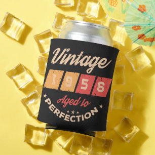 Personalised seventy vintage 70th birthday party can cooler