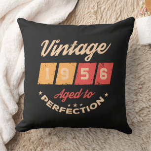 Personalised seventy vintage 70th birthday party cushion