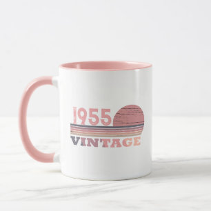 Personalised seventy vintage 70th birthday party mug