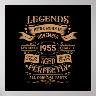 Personalised seventy vintage 70th birthday party poster