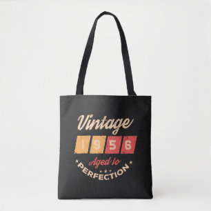 Personalised seventy vintage 70th birthday party tote bag