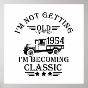 Personalised seventy vintage 70th birthday  poster