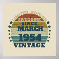 Personalised seventy vintage 70th birthday 