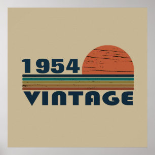 Personalised seventy vintage 70th birthday poster