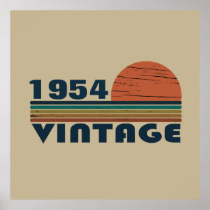 Personalised seventy vintage 70th birthday poster