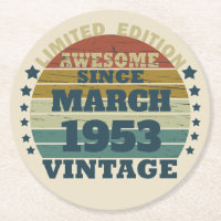 Personalised seventy vintage 70th birthday 