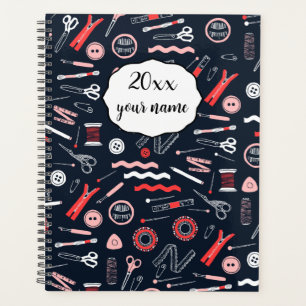 Personalised Sewing Theme Planner Notebook