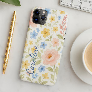 Personalised Shabby French Floral Art Pattern iPhone 16 Pro Max Case