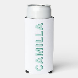 Personalised Shadow Name - Bachelorette Party Gift Seltzer Can Cooler