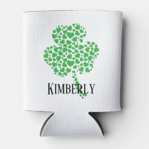 Personalised Shamrock St Patrick's Day Can Cooler