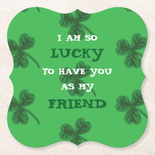 Personalised Shamrock St. Patrick's Day Coasters
