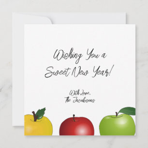 Personalised Shanah Tovah Apple Greeting Card