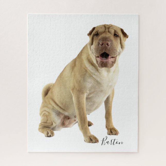 Personalised Shar Pei Dog Photo Jigsaw Puzzle (Vertical)