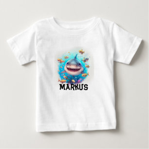 Personalised shark t-shirt