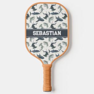 Personalised Sharks Pickleball Paddle - Beach Club