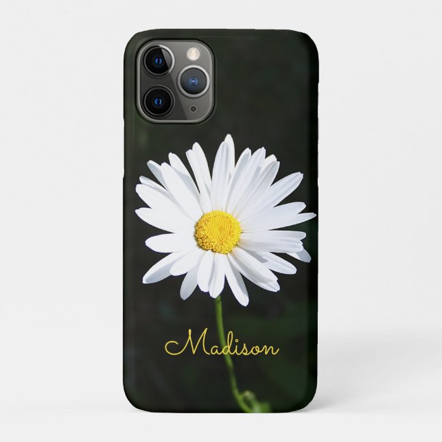 Personalised Shasta Daisy iPhone 11 Pro Case (Back)