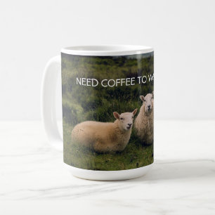 Personalised Sheep in a Field Coffee Mug