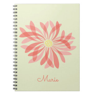 Personalised Sheer Wildflower Notebook