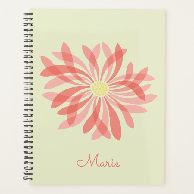 Personalised Sheer Wildflower Planner (Front)