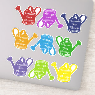 Personalised Sheet of Gardening Watering Cans