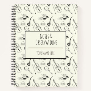 Personalised Sherlock Holmes Hand-Drawn Vintage Notebook