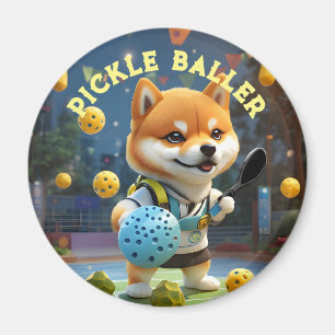Personalised Shiba Inu Pickleball Paddle Magnet