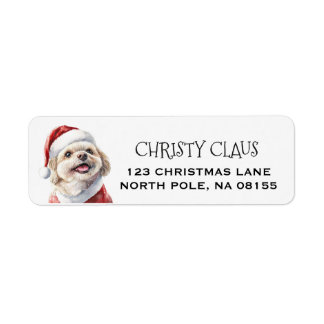 Personalised Shih Tzu Dog Christmas