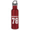 Personalised shiny metallic sports water bottle