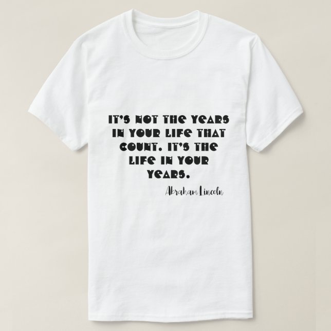 Personalised shirt Abraham Lincoln word (Design Front)