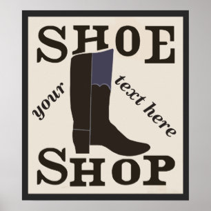 Personalised Shoe Shop Poster