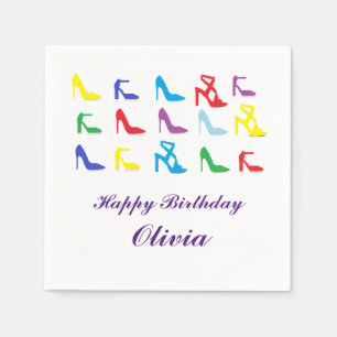 Personalised "Shoes" Paper Napkins