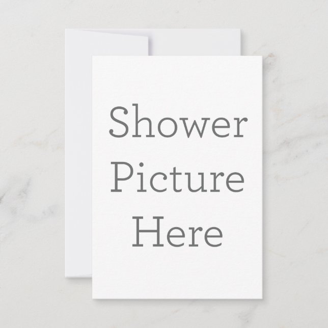 8.9 cm x 12.7 cm Flat Thank You Card (Front)