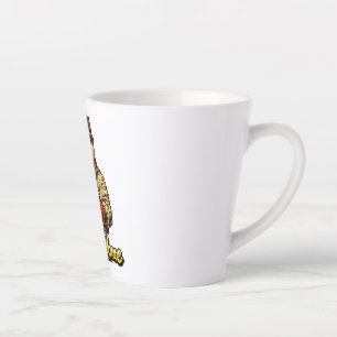 Personalised Siamese Cat Welder Latte Mug