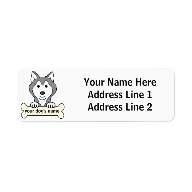 Personalised Siberian Husky (Front)