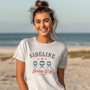Personalised Sideline Social Club Sports Mum T-Shirt